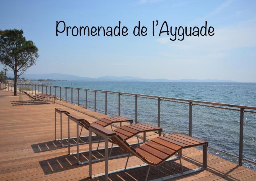 Plage A 400 M Studio Tout Confort Terrasse Clim Parking Hyères Eksteriør bilde