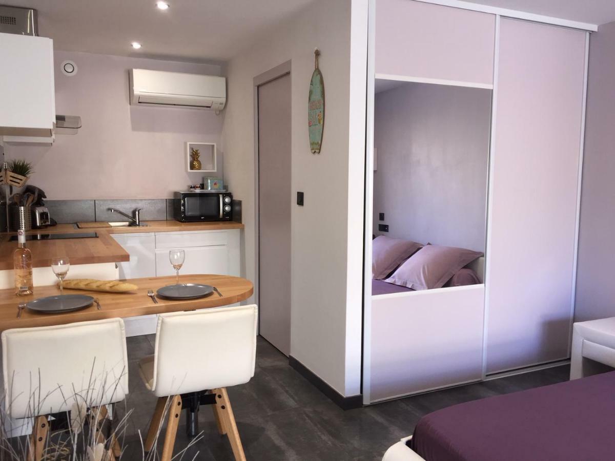 Plage A 400 M Studio Tout Confort Terrasse Clim Parking Hyères Eksteriør bilde